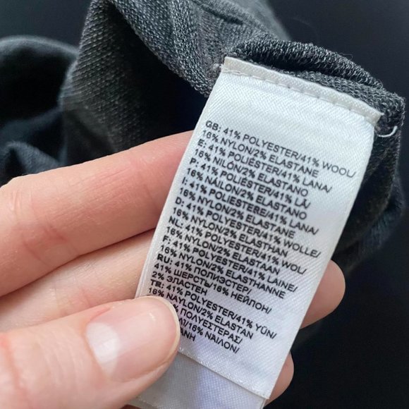 The North Face Women's Grey Wool Blend Quarter-Zip Pullover - Size Small - Picture 5 of 6